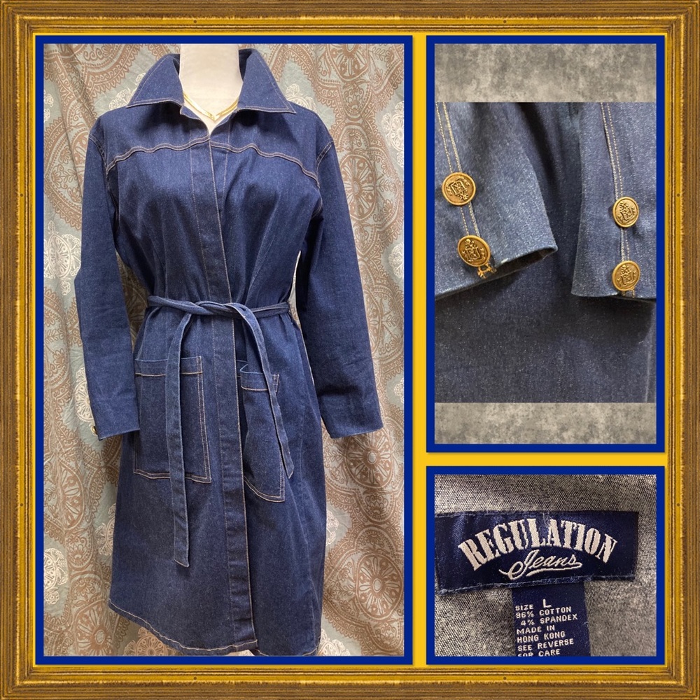 Regulation Jeans Stretch Denim Trench.